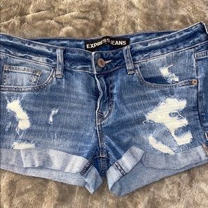 Express jean shorts